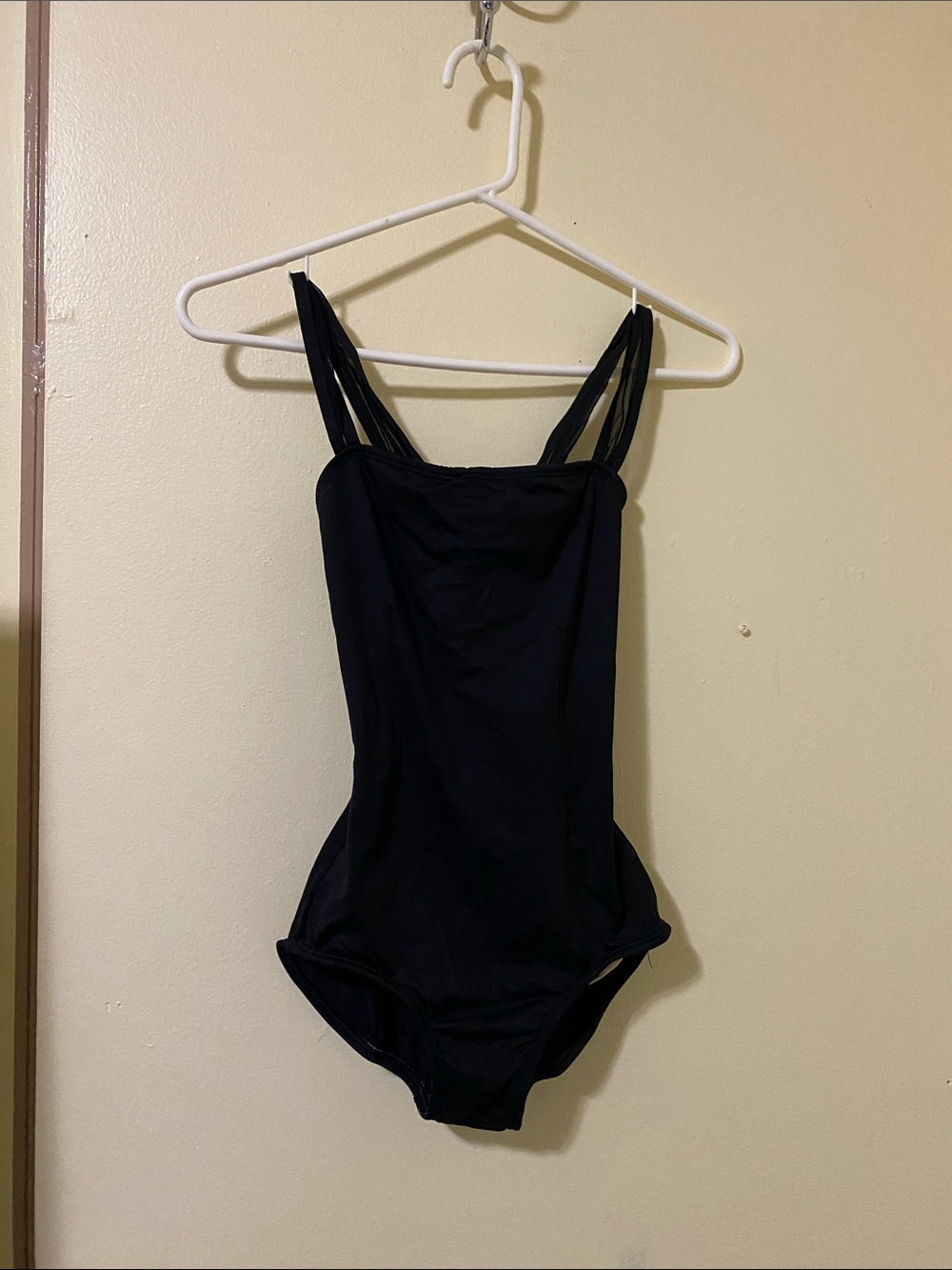 Body Wrappers Black Double-Strap Women's Dance Leotard